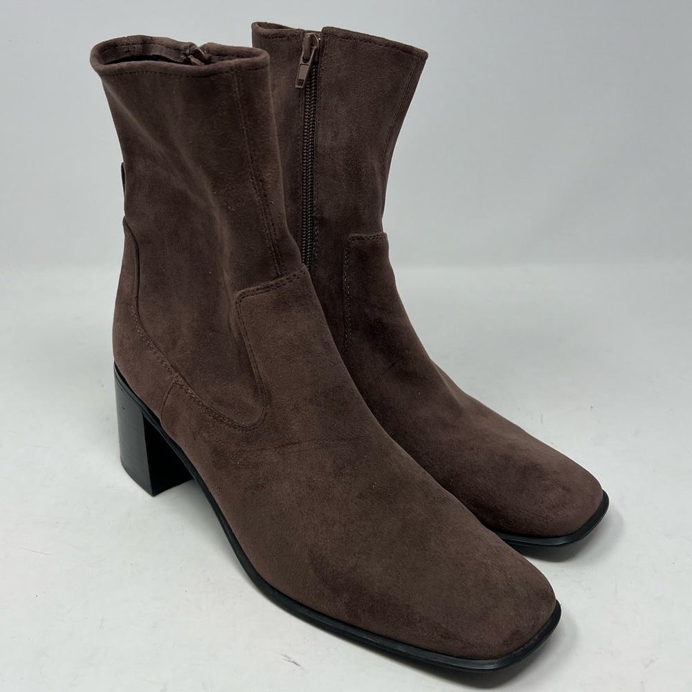 Jeffrey Campbell Jerem brown suede boots